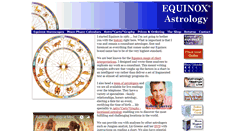 Desktop Screenshot of equinoxastrology.com